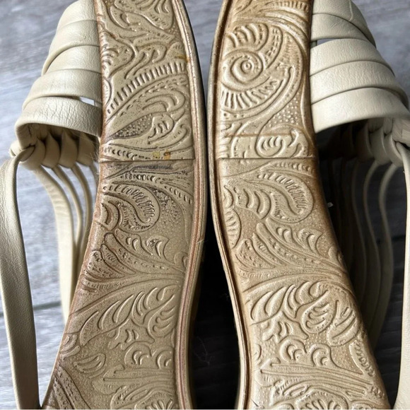 Vintage Arnold Churgin Woven Leather Platform Sandal Hand Made in Italy - Picture 12 of 15